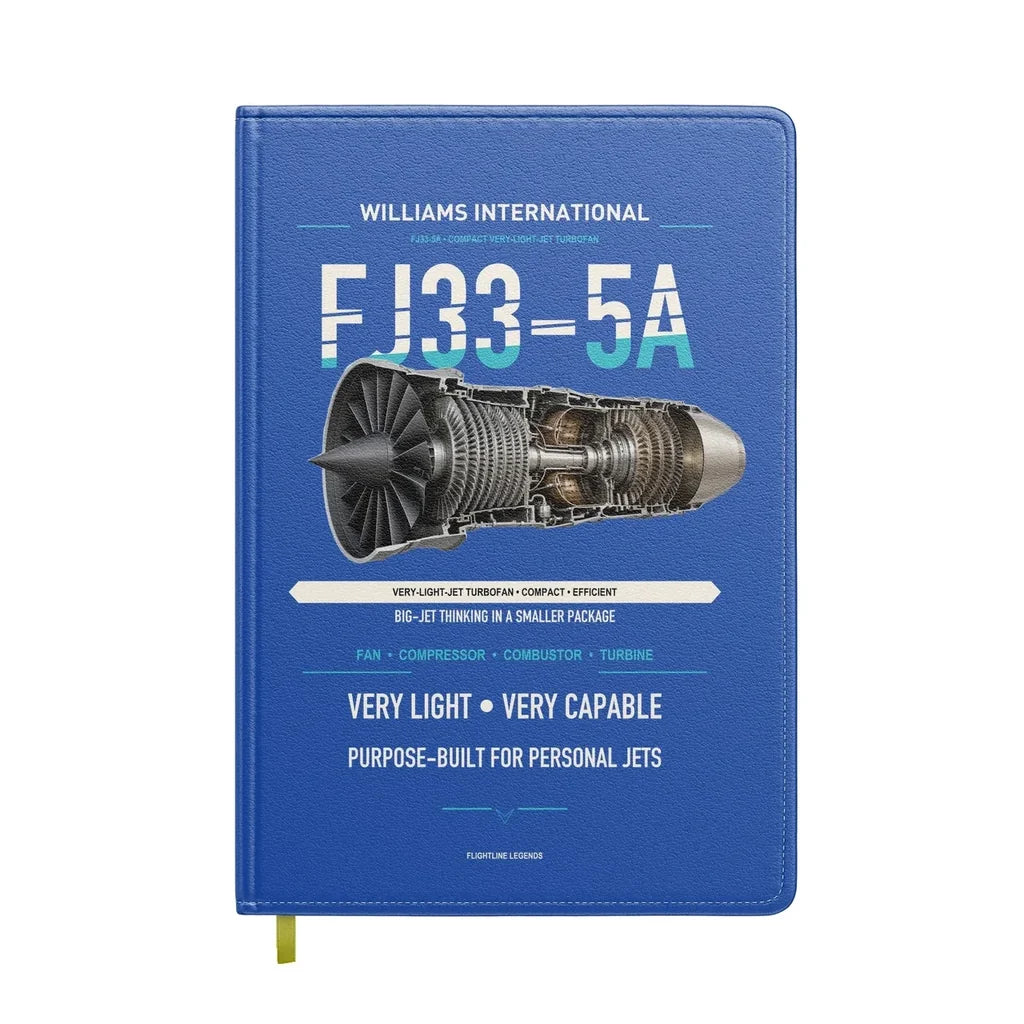 FJ33-5A design on blue notebook