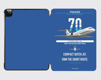 Thumbnail for Fokker 70 design on blue ipad tablet case