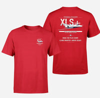 Thumbnail for Cessna Citation XLSPlus design on red double-side t-shirt, double-side print