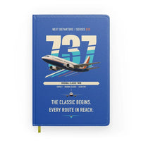 Thumbnail for Boeing 737-300 Classic design on blue notebook