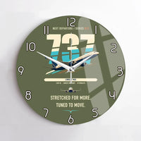 Thumbnail for Boeing 737 MAX 10 design on green army no frame wall clock