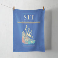 Thumbnail for Cyril E. King Airport (STT) design on blue towel