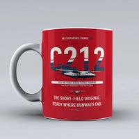 Thumbnail for C-212-100 Aviocar Mug design on red casa