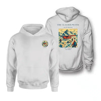 Thumbnail for VINTAGE G4028 - The Glacier Pilots - Double-Side Hoodie design on white double side