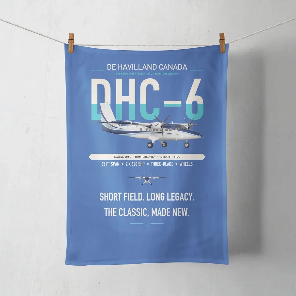 DHC-6 Twin Otter Classic 300-G design on blue towel