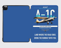 Thumbnail for Aviat Husky A-1C-180 design on blue ipad tablet case