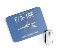 Thumbnail for F-A-18E Super Hornet design on blue rectangle mouse pad