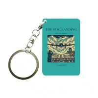 Thumbnail for VINTAGE G4095 - The Fog Landing - Designed Key Chain design on turquoise