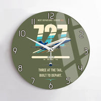 Thumbnail for Boeing 727-200 design on green army no frame wall clock