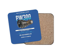 Thumbnail for PW300 design on blue 1 piece coaster