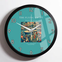 Thumbnail for VINTAGE G4075 - The Flying Yacht - Designed Wall Clocks design on turquoise framed