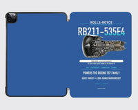 Thumbnail for RB211-535E4 design on blue ipad tablet case