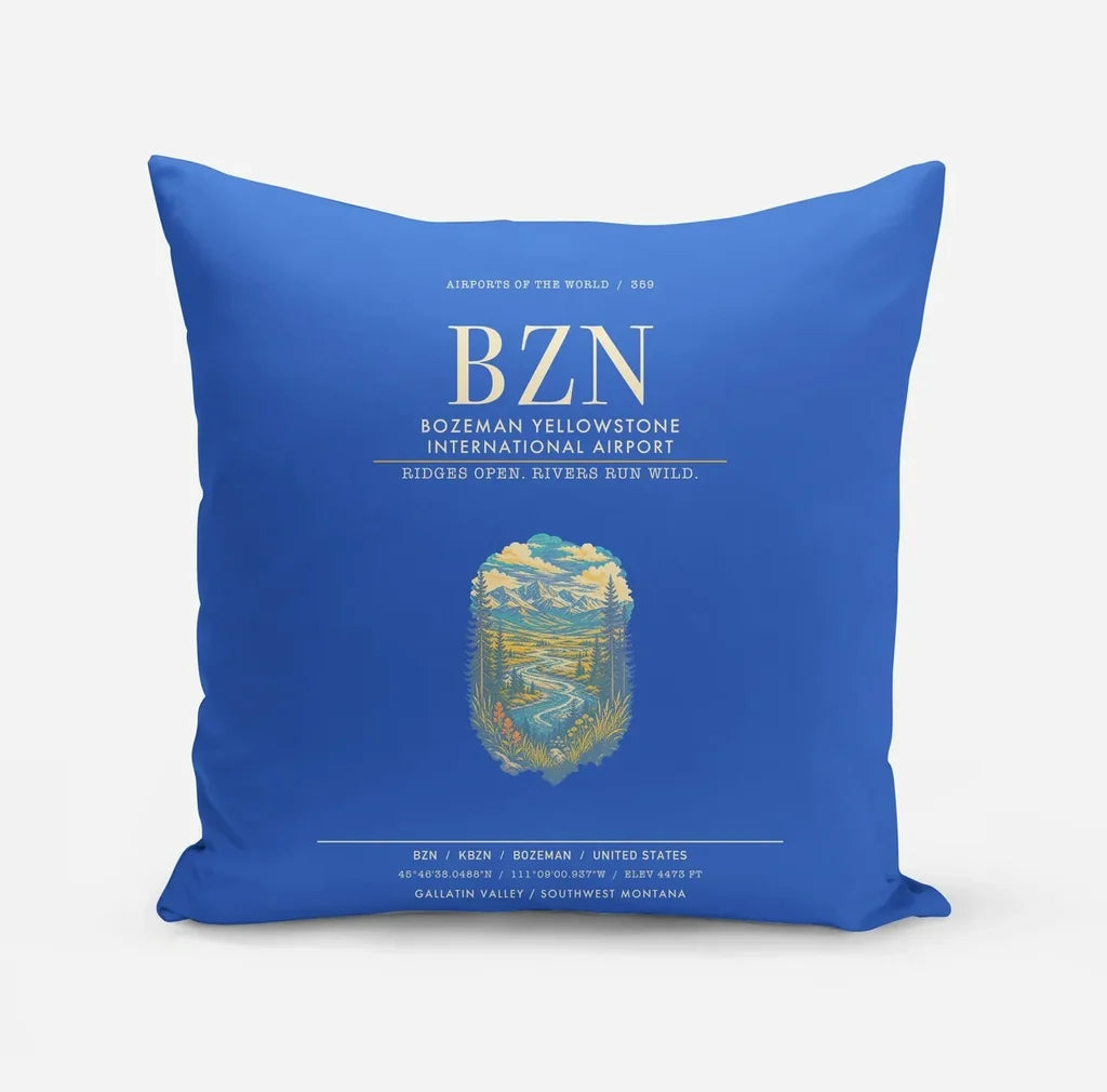 Bozeman Yellowstone International Airport BZN - Blue