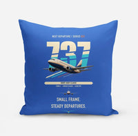 Thumbnail for Boeing 737-500 Classic design on blue pillow