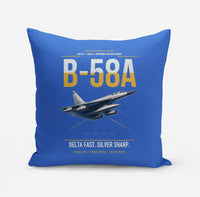 Thumbnail for B-58A Hustler design on blue pillow