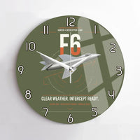 Thumbnail for Hawker Hunter F6 design on green army no frame wall clock