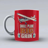 Thumbnail for 451 - Small Plane Big Grin - Mug design on red signal