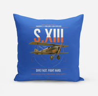 Thumbnail for SPAD S.XIII C.1 design on blue pillow