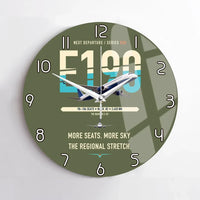 Thumbnail for Embraer E190 design on green army no frame wall clock