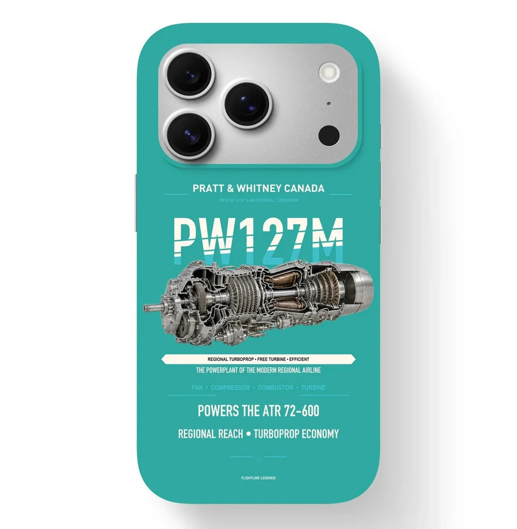 PW127M Case design on turquoise iphone case