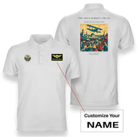 Thumbnail for VINTAGE G4498 - The Spice Market Circle - Double-Side Polo T-Shirt design on white+name