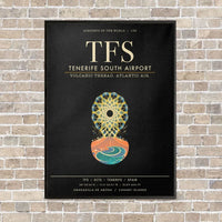 Thumbnail for Tenerife South Airport TFS - Canvas Framed - Black
