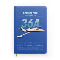Thumbnail for Bombardier Learjet 36A design on blue notebook