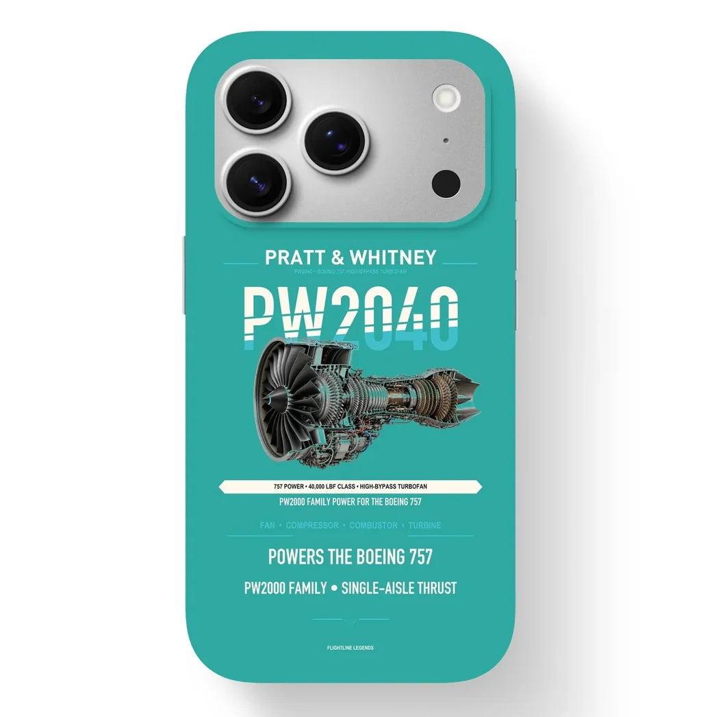 PW2040 Case design on turquoise iphone case