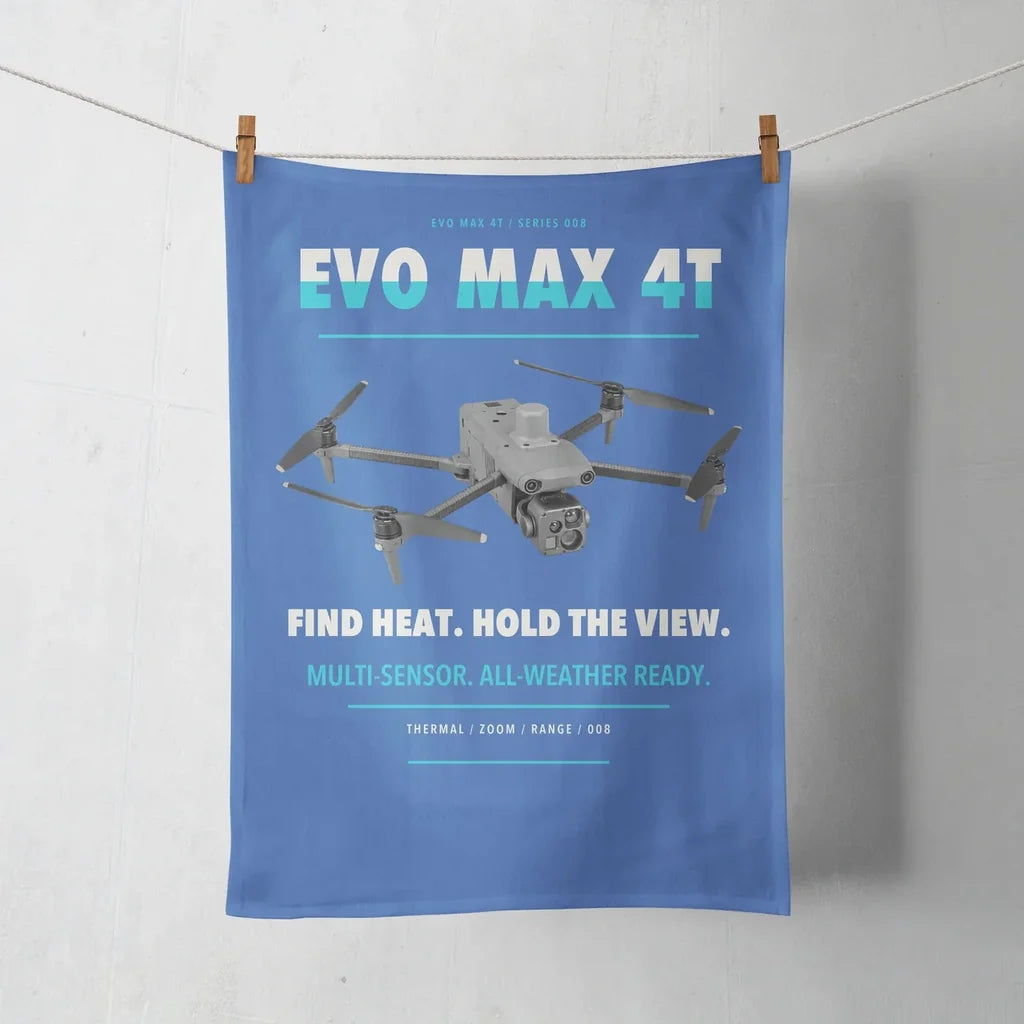 Autel EVO Max 4T design on blue towel