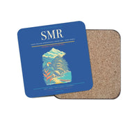 Thumbnail for Simón Bolívar International Airport (SMR) design on blue 1 piece coaster
