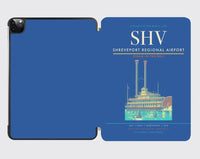 Thumbnail for Shreveport Regional Airport (SHV) design on blue ipad tablet case