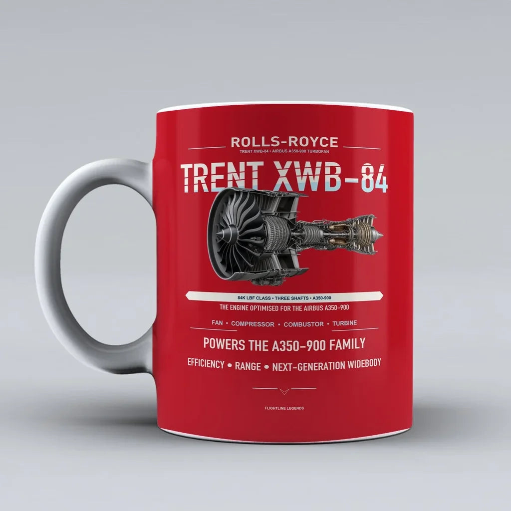 XWB-84 Mug design on red trent