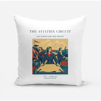 Thumbnail for VINTAGE G4164 - The Aviatrix Circuit - Designed Pillows design on white