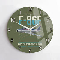 Thumbnail for F-86F Sabre design on green army no frame wall clock