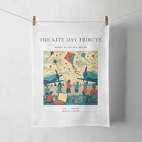 Thumbnail for VINTAGE G4434 - The Kite Day Tribute - Designed Towels design on white