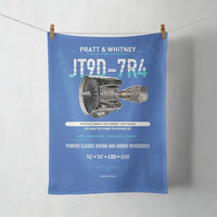 Thumbnail for JT9D-7R4 design on blue towel