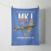 Thumbnail for Hawker Hurricane Mk I design on blue towel