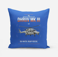 Thumbnail for HAL ALH Dhruv Mk III design on blue pillow