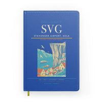 Thumbnail for Stavanger Airport, Sola (SVG) design on blue notebook