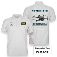 Thumbnail for Skydio X10 design on white polo with custom name badge