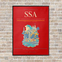 Thumbnail for Salvador - Deputado Luis Eduardo Magalhaes International Airport SSA - Canvas Framed - Red