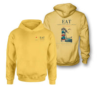 Thumbnail for Pangborn Memorial Airport (EAT) design on yellow double-side hoodie