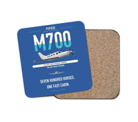 Thumbnail for Piper M700 Fury design on blue 1 piece coaster