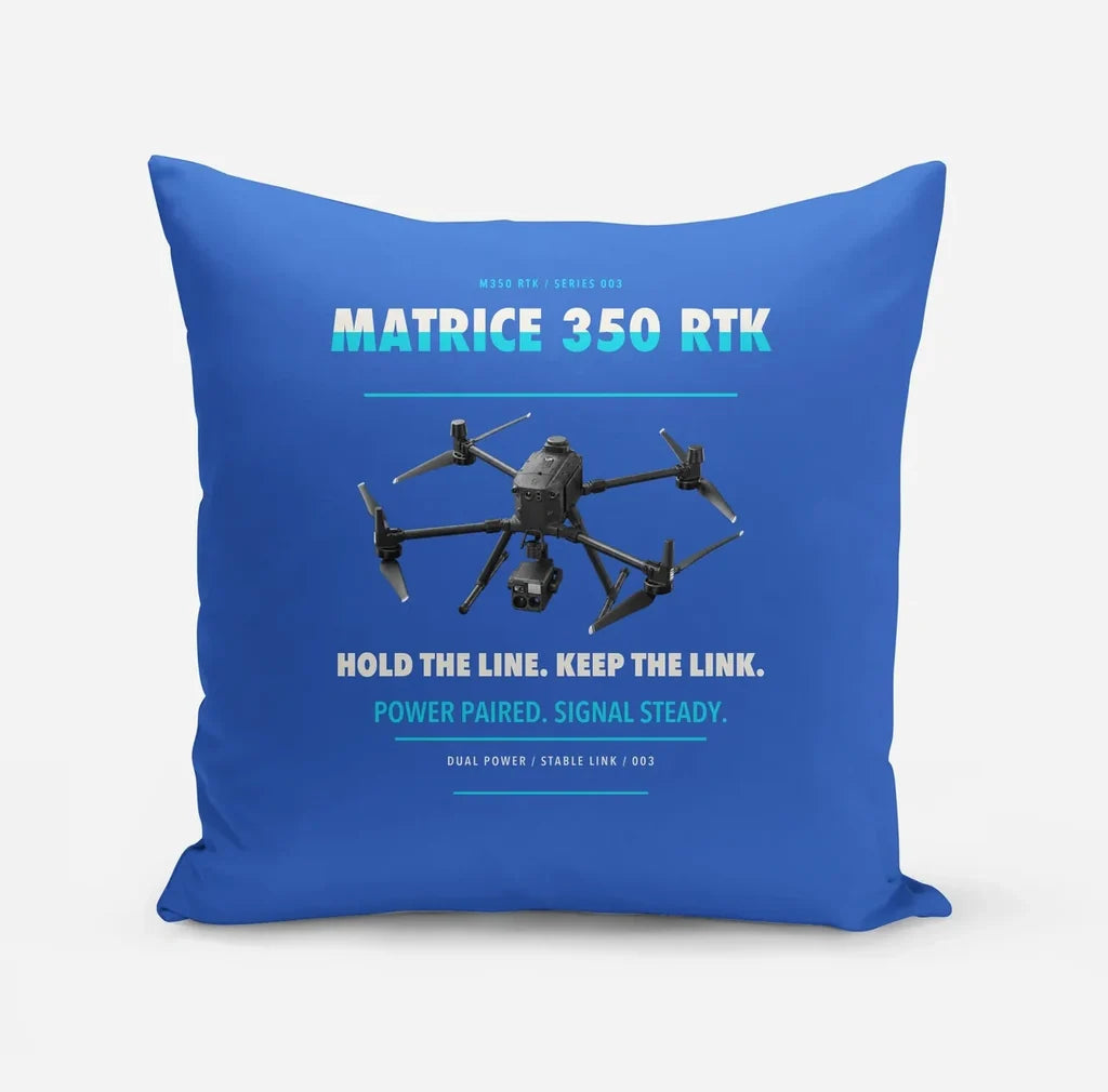 DJI Matrice 350 RTK design on blue pillow