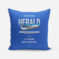 Thumbnail for Handley Page HPR.7 Dart Herald design on blue pillow