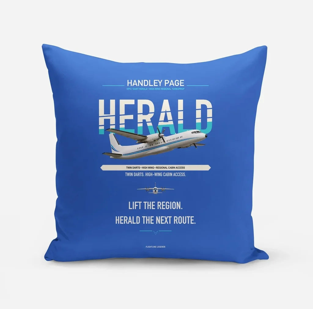 Handley Page HPR.7 Dart Herald design on blue pillow