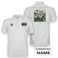 Thumbnail for VINTAGE G4140 - The Old Timers' Bench - Double-Side Polo T-Shirt design on white+name