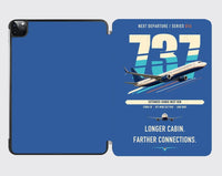 Thumbnail for Boeing 737-900ER design on blue ipad tablet case