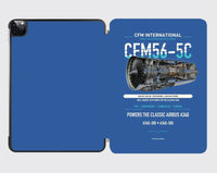 Thumbnail for CFM56-5C design on blue ipad tablet case