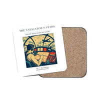 Thumbnail for The Navigator's Stars - Designed Coasters design on white 1-piece
